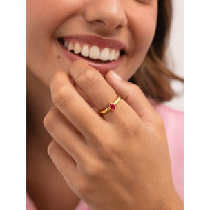 Anillo Alma Rosé Baño Oro