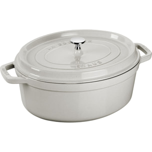 Cocotte ovale 37 cm Truffe blanche