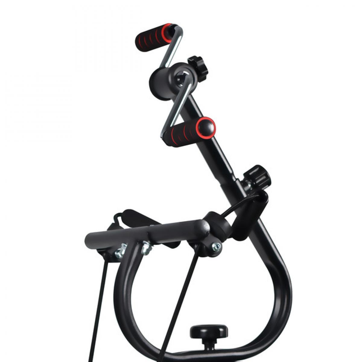 Cyclette biciclo per riabilitazione muscolare braccia e gambe con stepper e bande elastiche push-up modulare e regolabile.