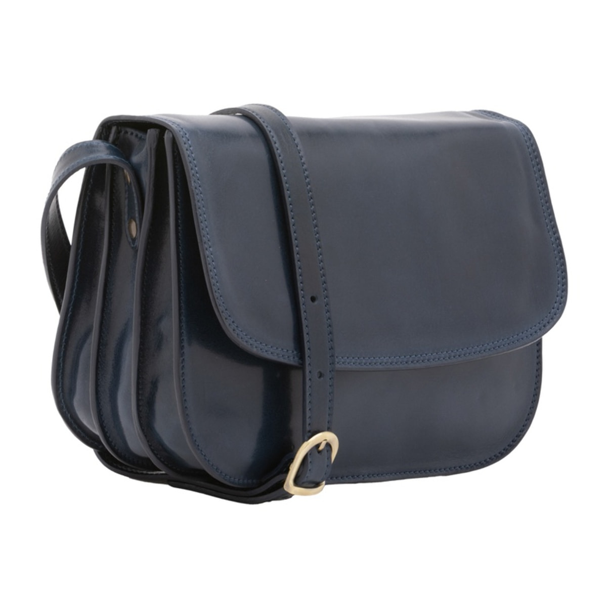 Borsa a tracolla da donna - Modello False - Vera pelle - 27.0 x 20.0 x 12.0 cm