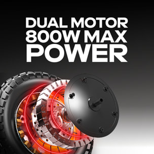 Trottinette Électrique Adulte UrbanGlide  AR6 DUO Moteur -  2600W -  Autonomie Jusqu'a 80 km - Pneu Cross 10" Tubeless - Batterie 54V/18Ah - Poids 30Kg