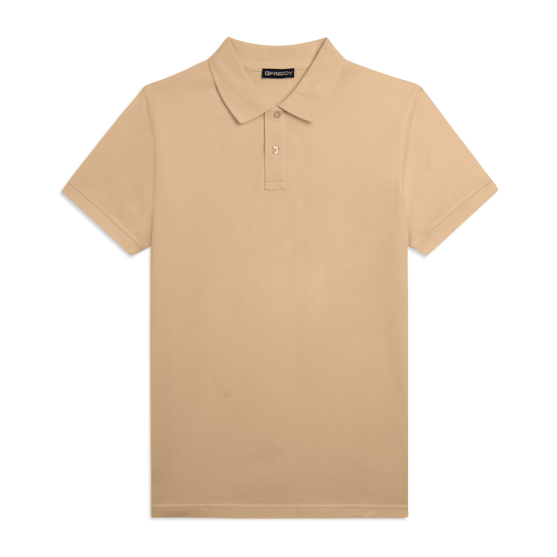 Polo Uomo Freddy in Piquet di Cotone con Logo Outline