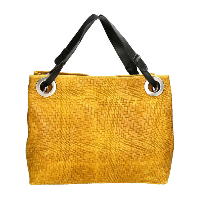 Borsa a spalla da donna - Modello Emilia - Vera pelle - 36.0 x 29.0 x 13.0 cm