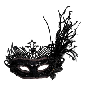 Maschera in plastica nero cm30