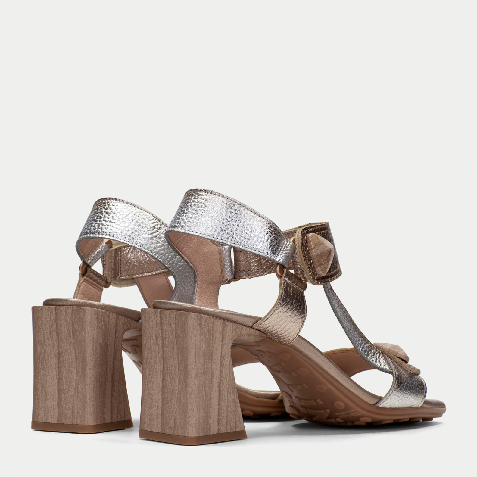 Sandalia Tacon Miami Metalizados 5 cm