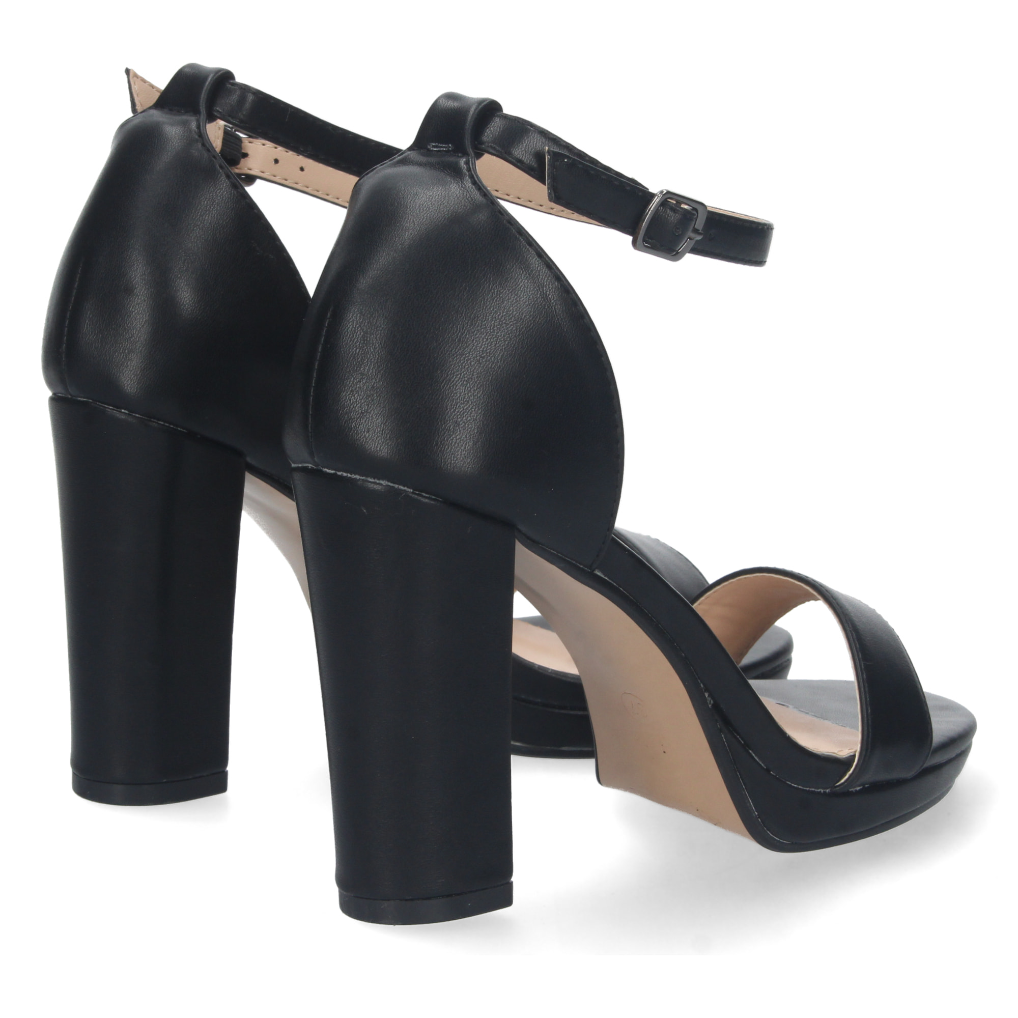 Sandalia de Tacon Ankle Strap con Hebilla