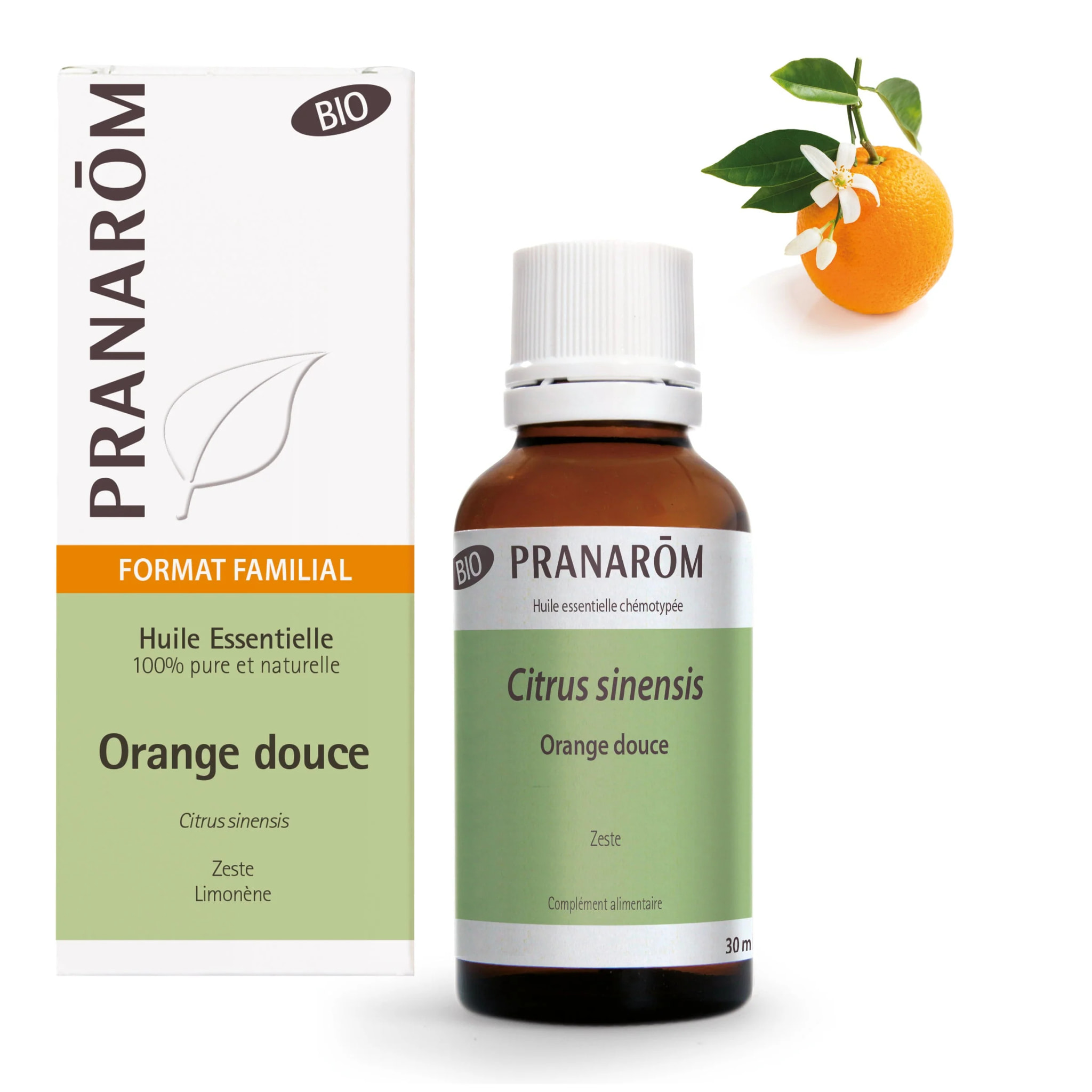 Pranarom - Huile Essentielle d'Orange douce - Bio - 30 ml
