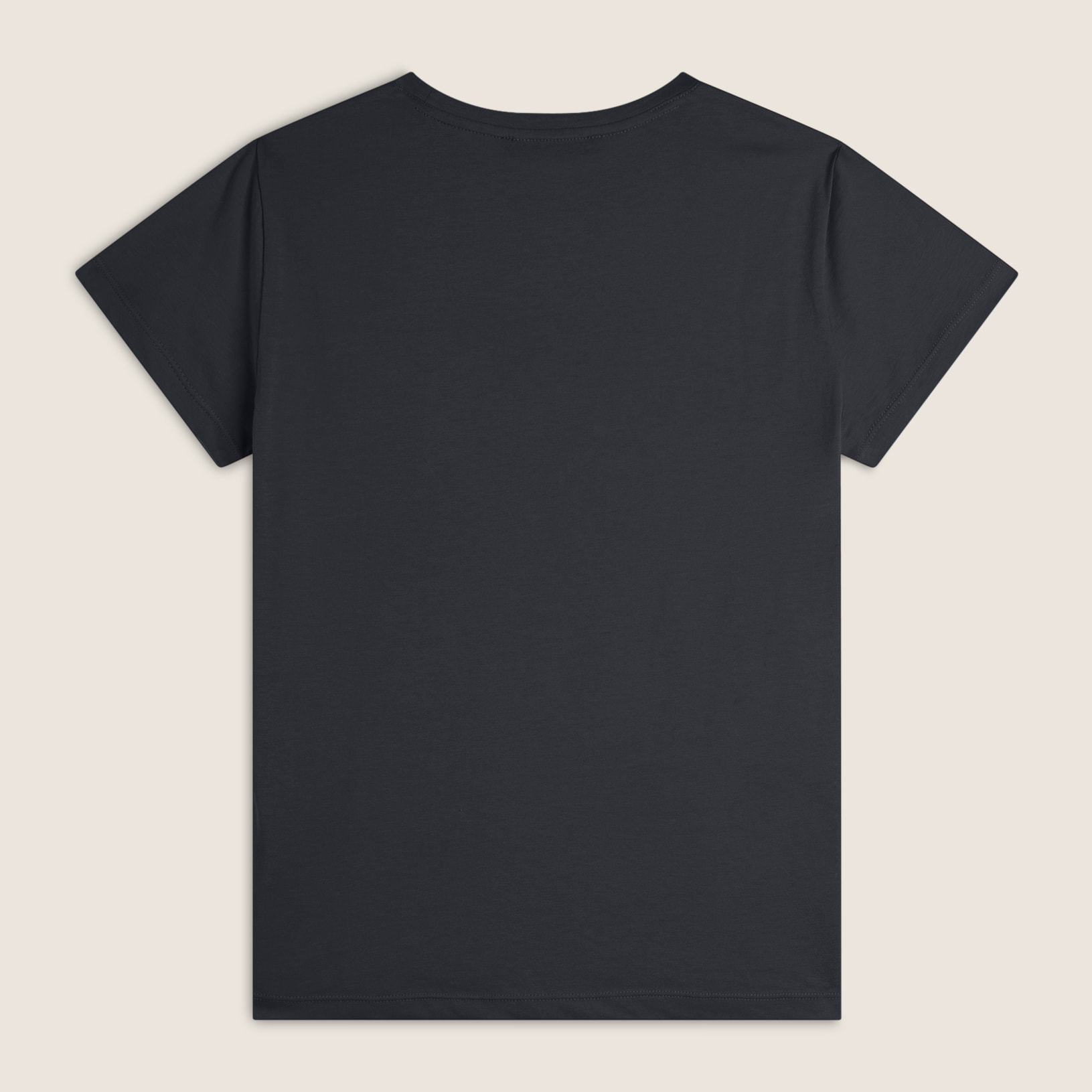 T-shirt Regular con Stampa Metallizzata