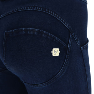 Pantalone WR.UP® superskinny vita e lunghezza regular in jersey denim scuro