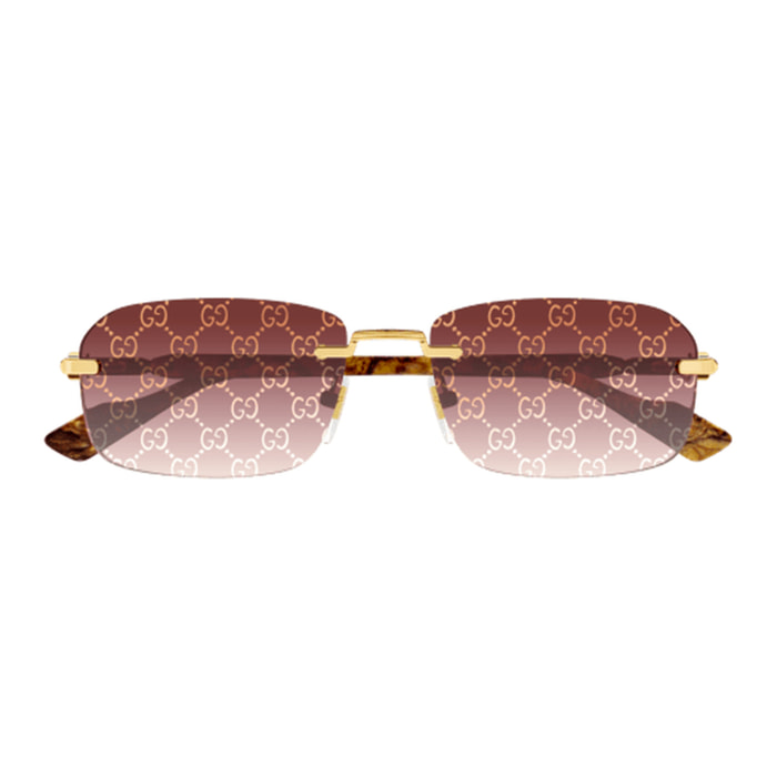 Gafas de Sol Gucci GG1221S-004 de Metal Hombre 56 mm