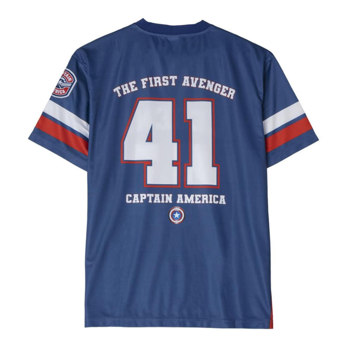 Camiseta Corta Oversize Avengers - Color Azul