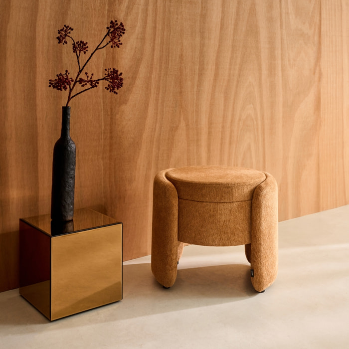 Tabouret coffre contemporain tissu KALO