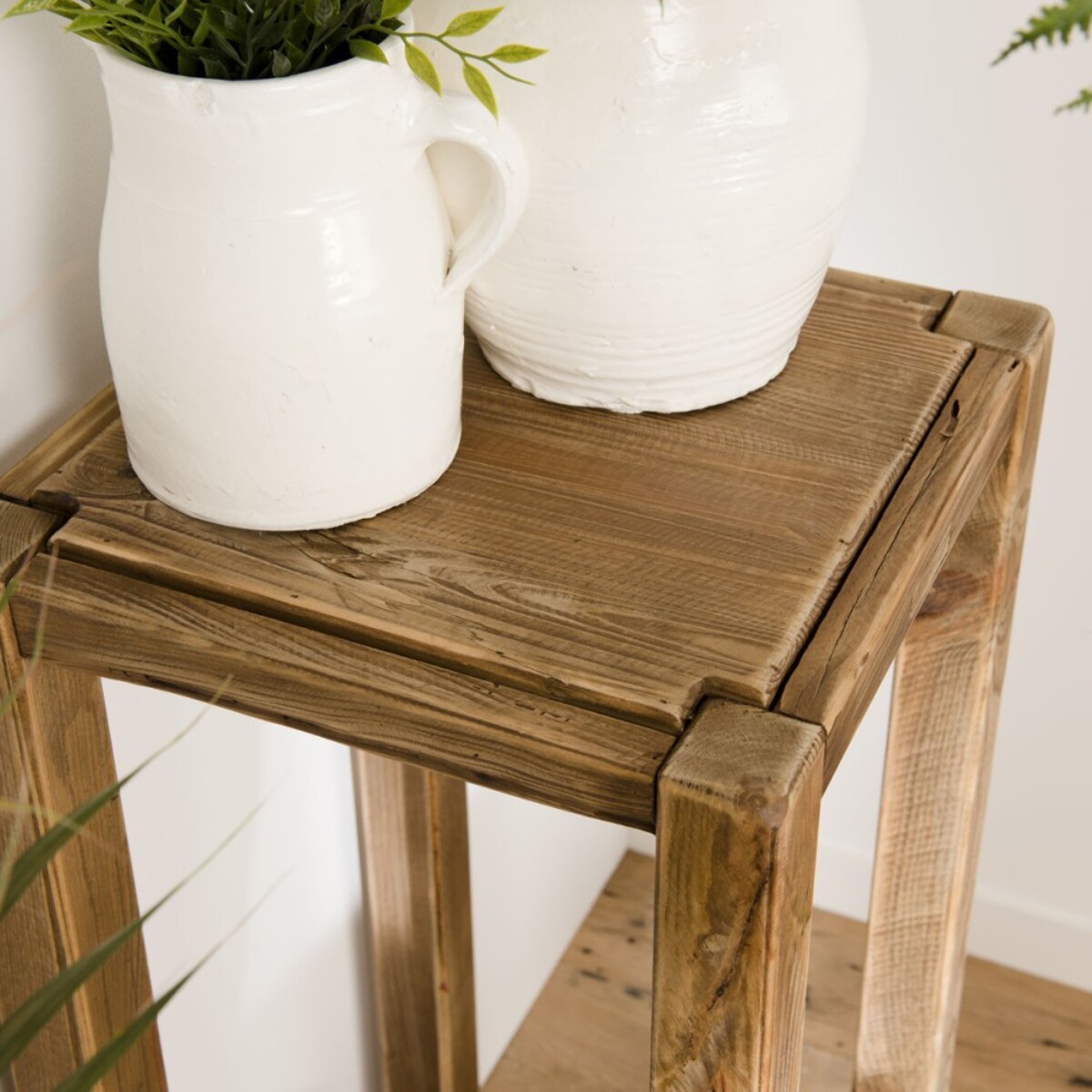 SANDY - Sellette marron bois Pin recyclé