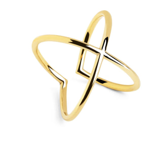 Anillo 4Ever Plata Baño Oro