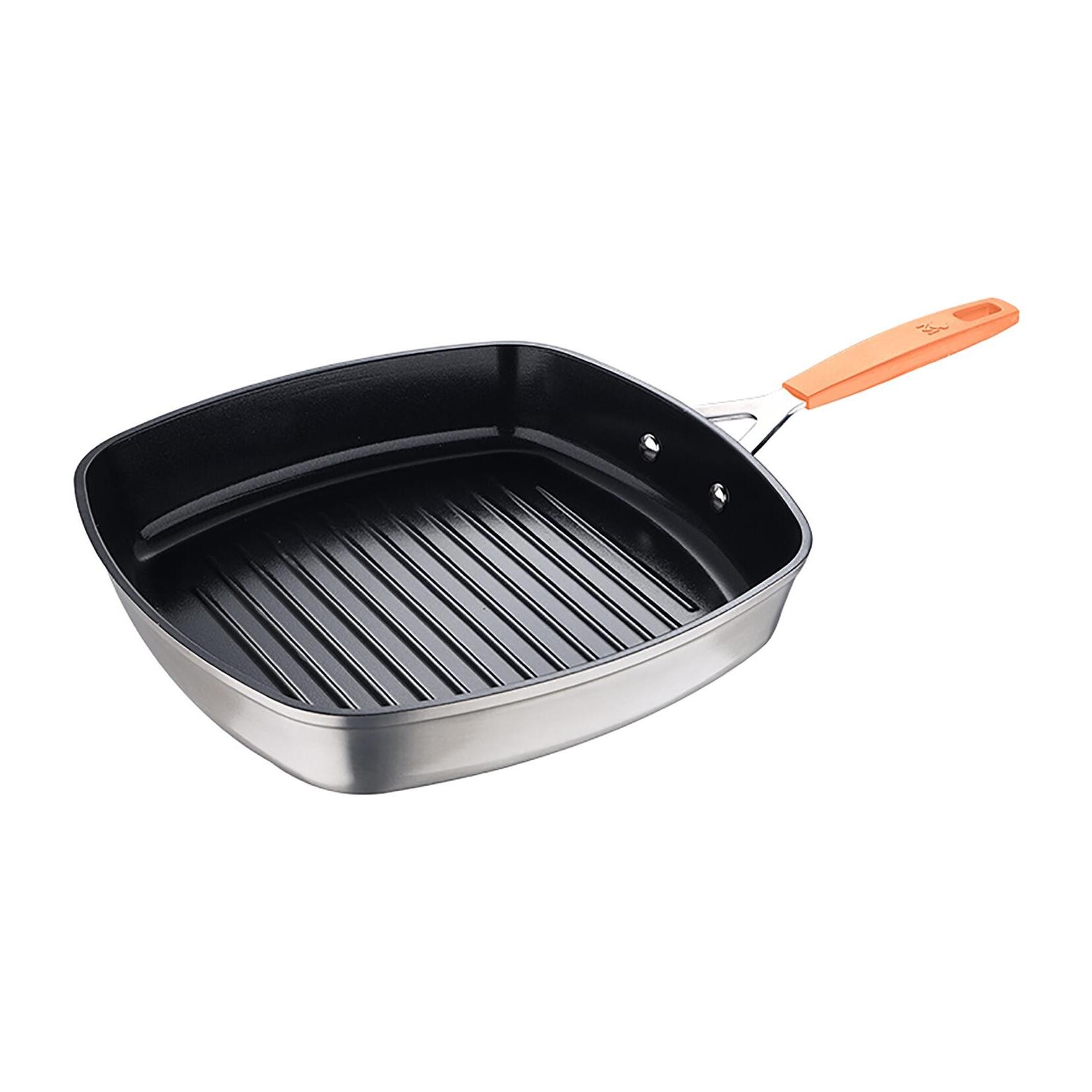 Juego de Sartén Asador 28x28cm + Wok Ø28cm en aluminio forjado para inducción COMPACT San Ignacio
