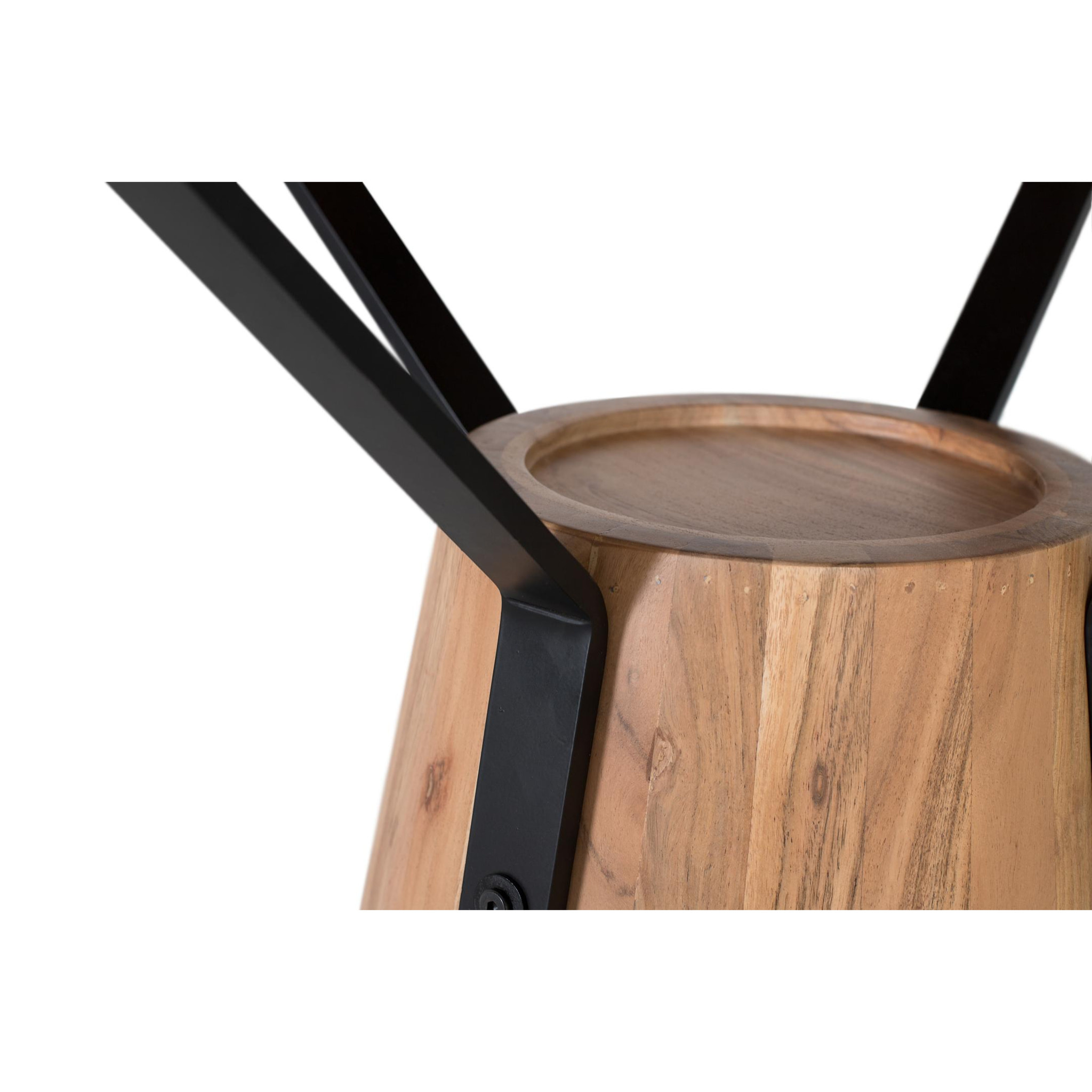 Mesas de Comedor de Madera de Mango 116 Cm Estilo Rústico Moderno
