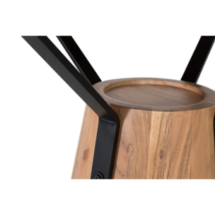 Mesas de Comedor de Madera de Mango 116 Cm Estilo Rústico Moderno