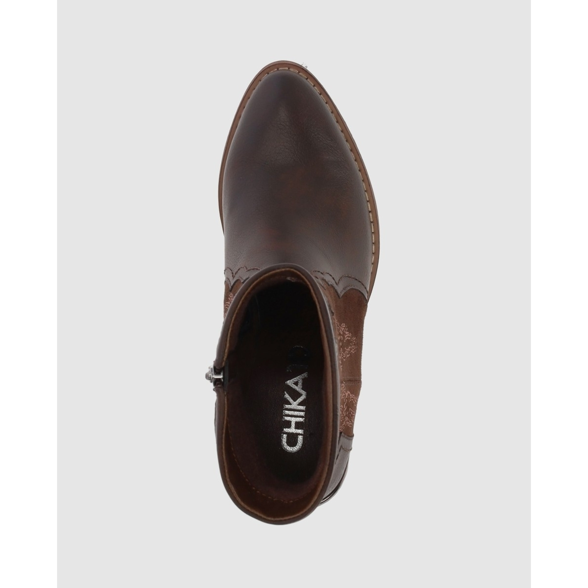 Botines - Marron - Tacón: 7 cm