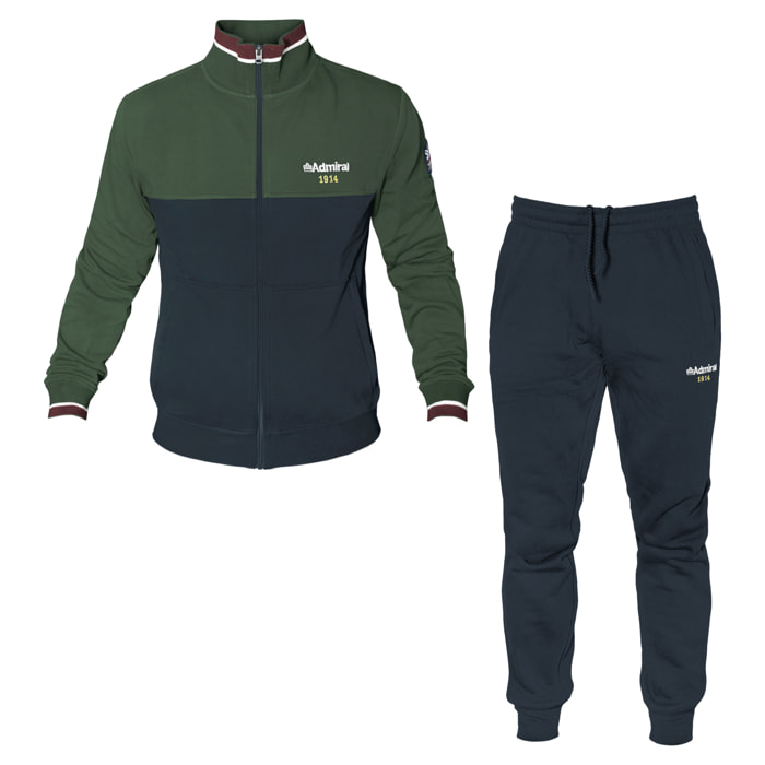 Tuta Uomo ADMIRAL Cotone Felpato Zip
