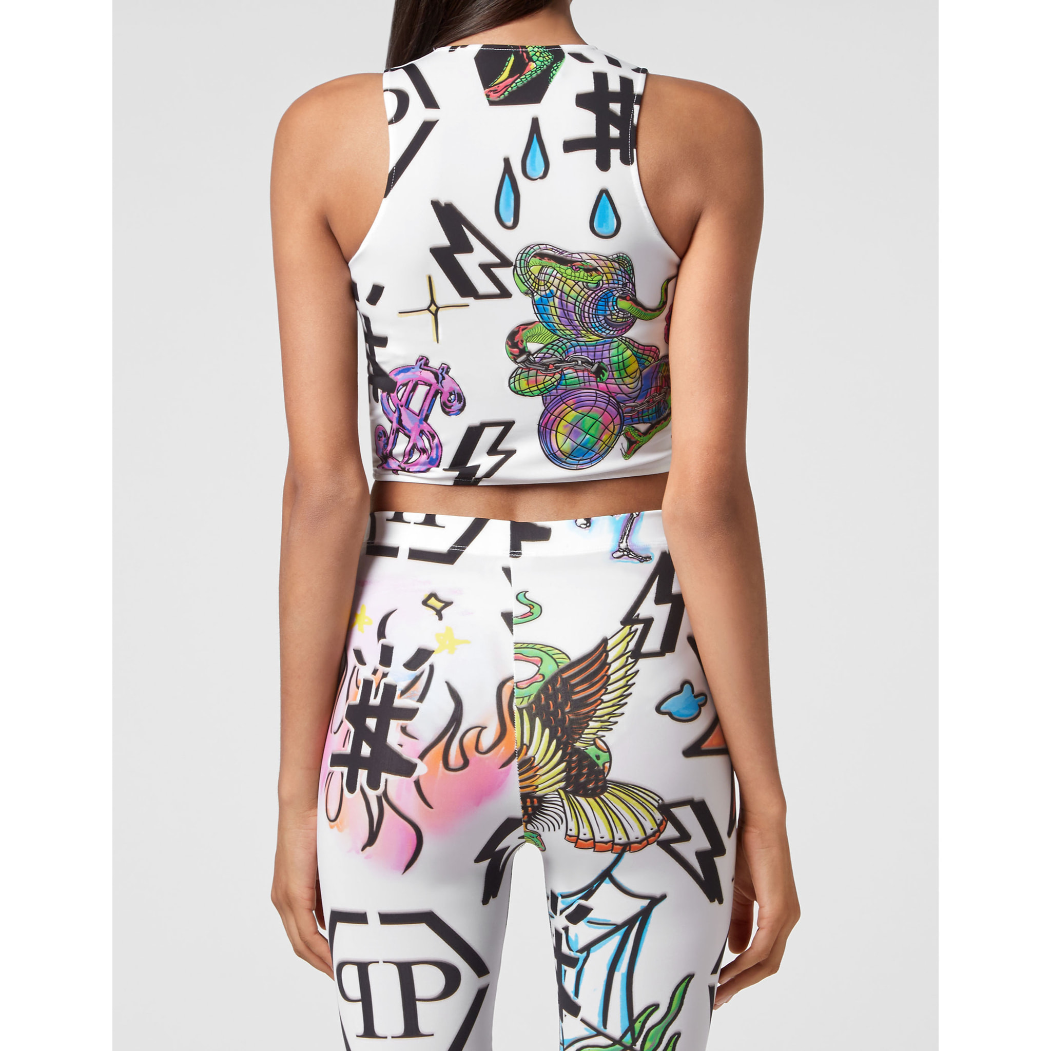 PHILIPP PLEIN Camiseta de tirantes MONOGRAM