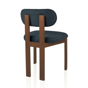 Tomasucci Ensemble de 2 chaises DARA en bois foncé