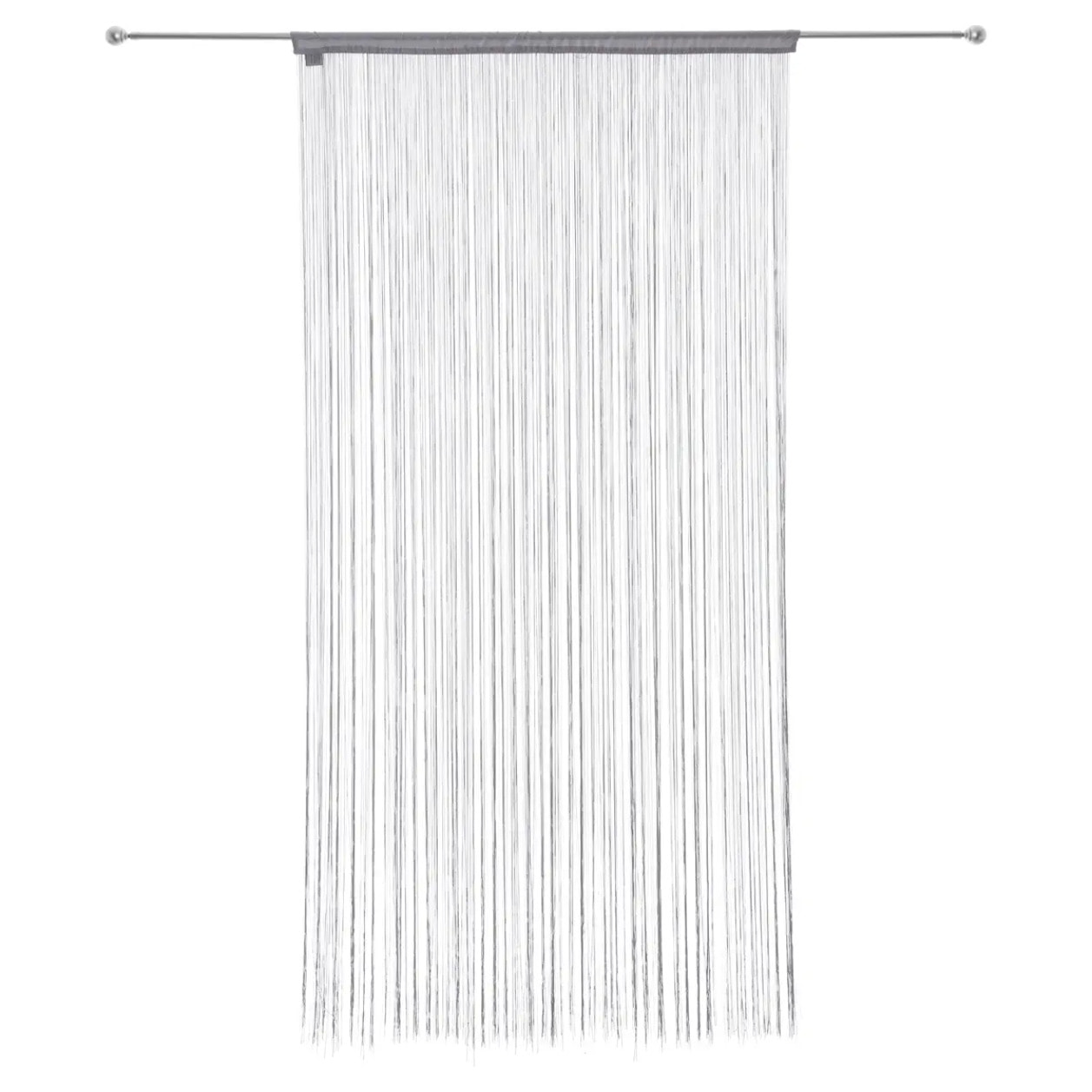 Rideau fil gris 90x200cm