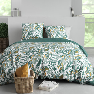 Parure housse de couette 3pcs 100% coton 57 fils sally