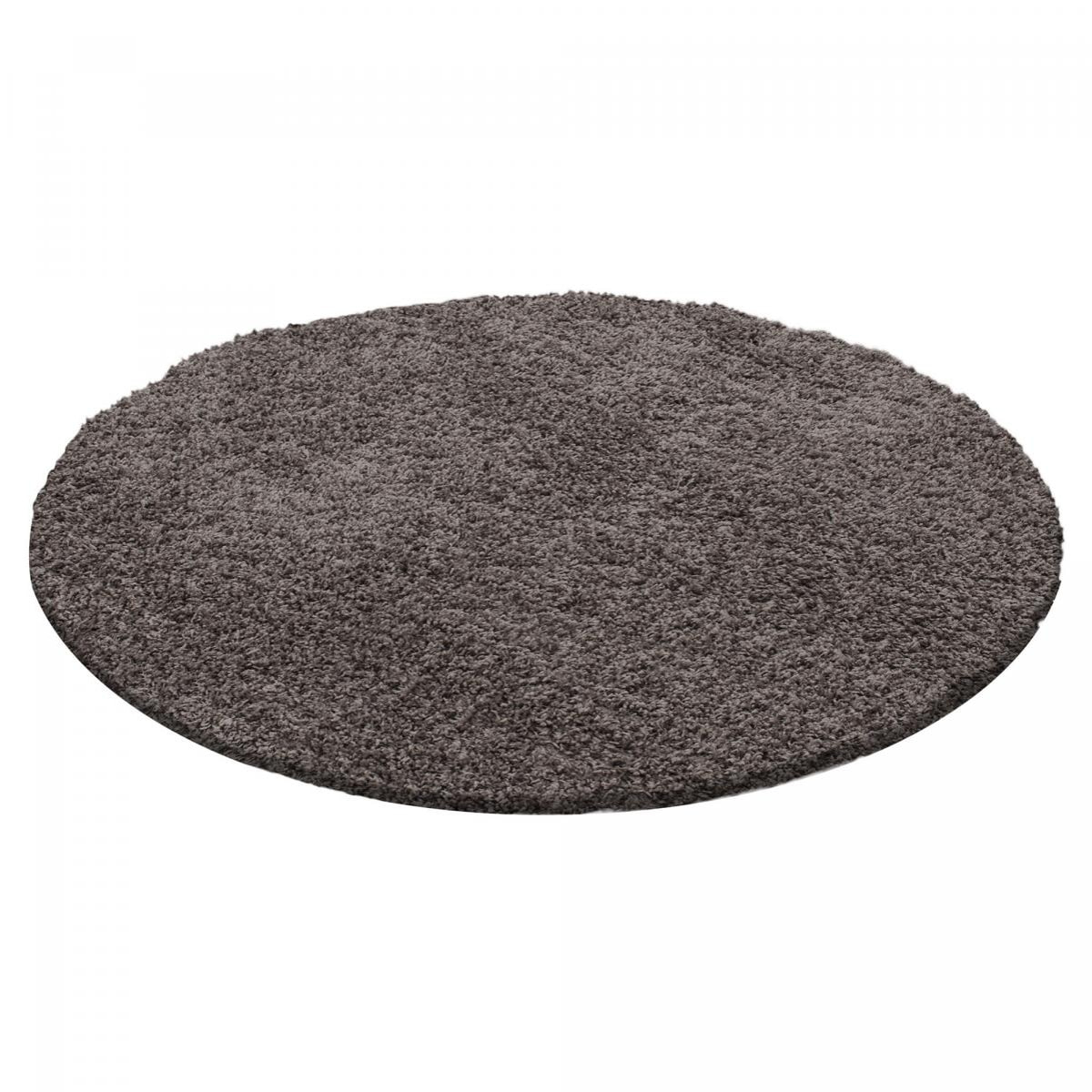 Tapis poils longs shaggy tissé motif uni GECO