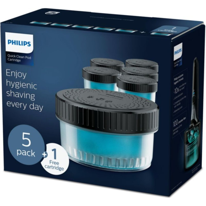 Cartouche nettoyante PHILIPS liquide Quick Clean Pod pack 6 recharges