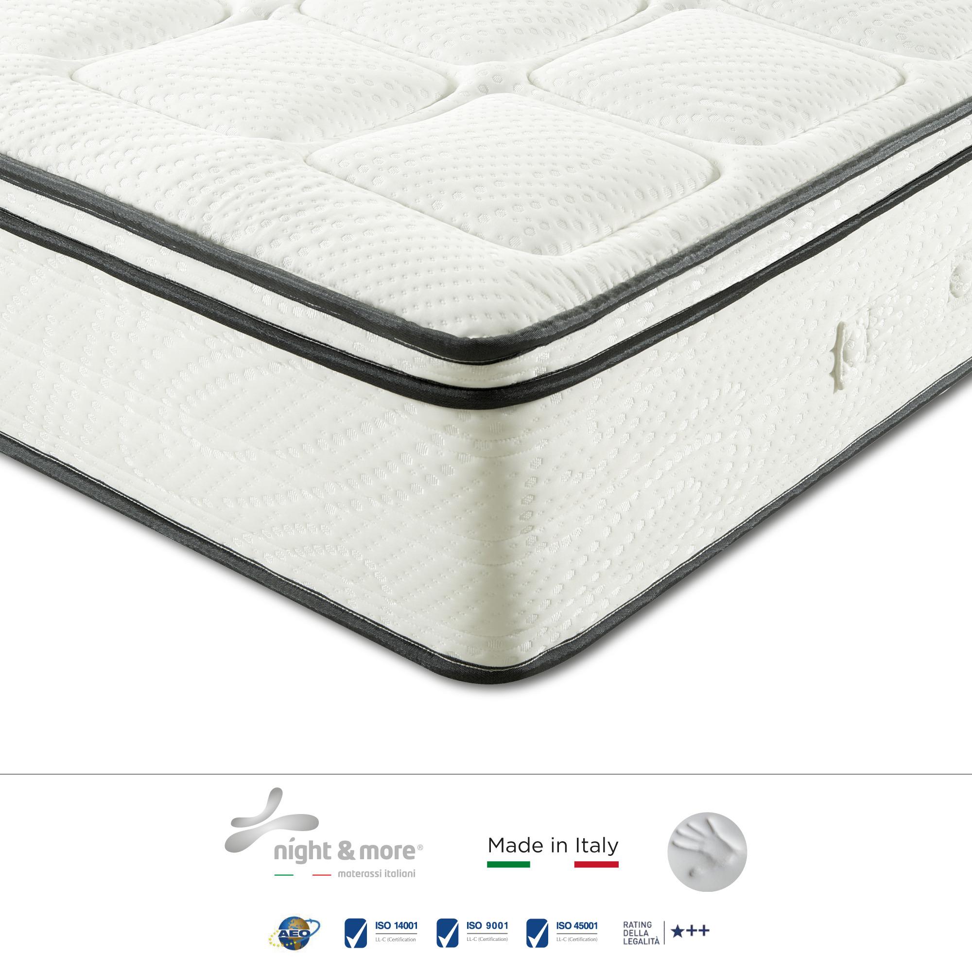 Combinazione: Materasso ''Volare'' 2cm memory foam H25 cm 90x190 con guanciale Aloe vera