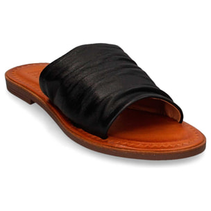 Sandalias de Cuero - Negro