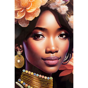 DIPINTO SU TELA C/CORNICE ZENA -A- CM 72X4,5X102