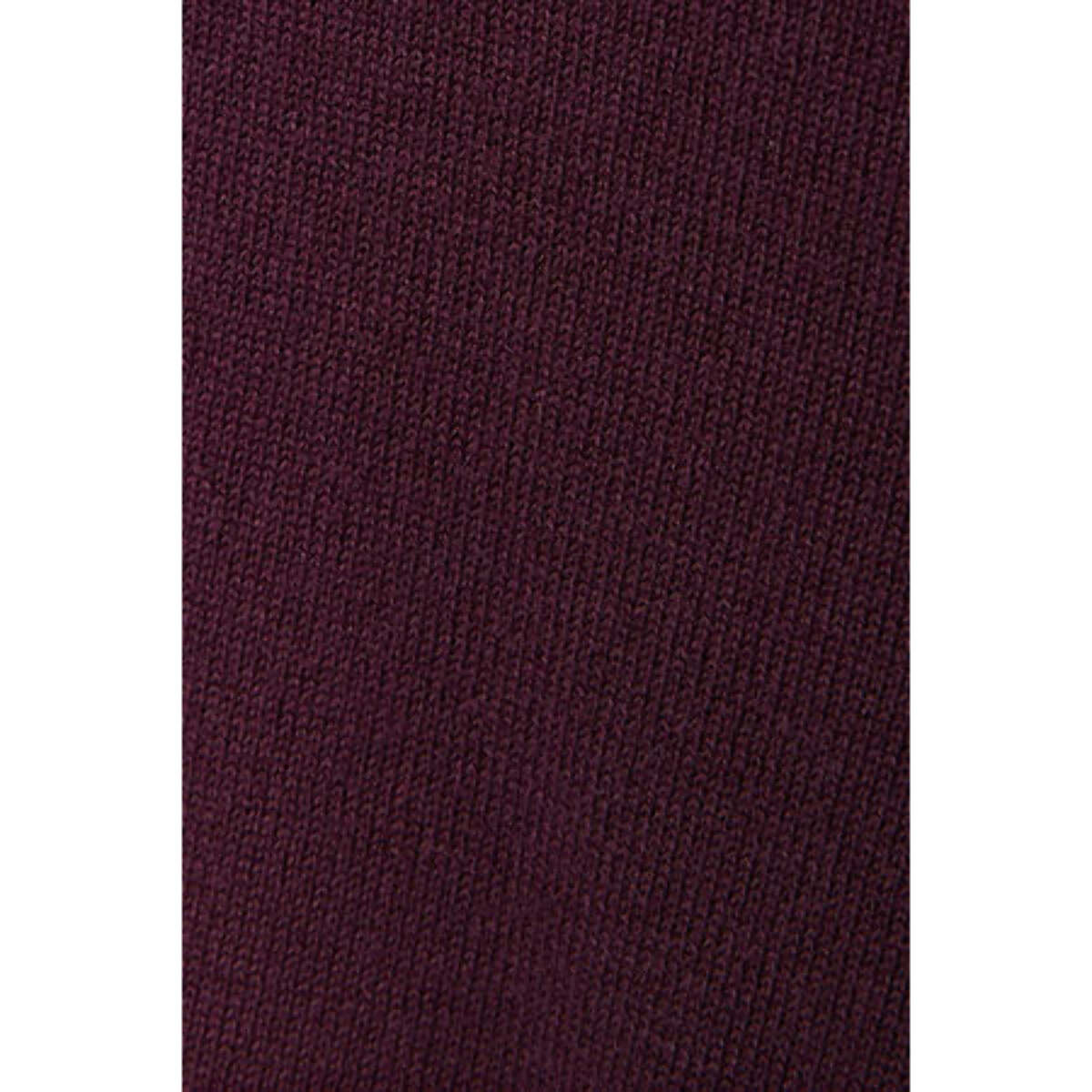 Maglione basic a V in bordeaux con logo Rigby Go