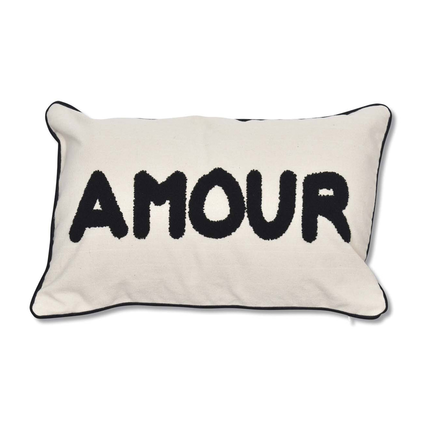 Coussin déhoussable AMOUR - Naturel