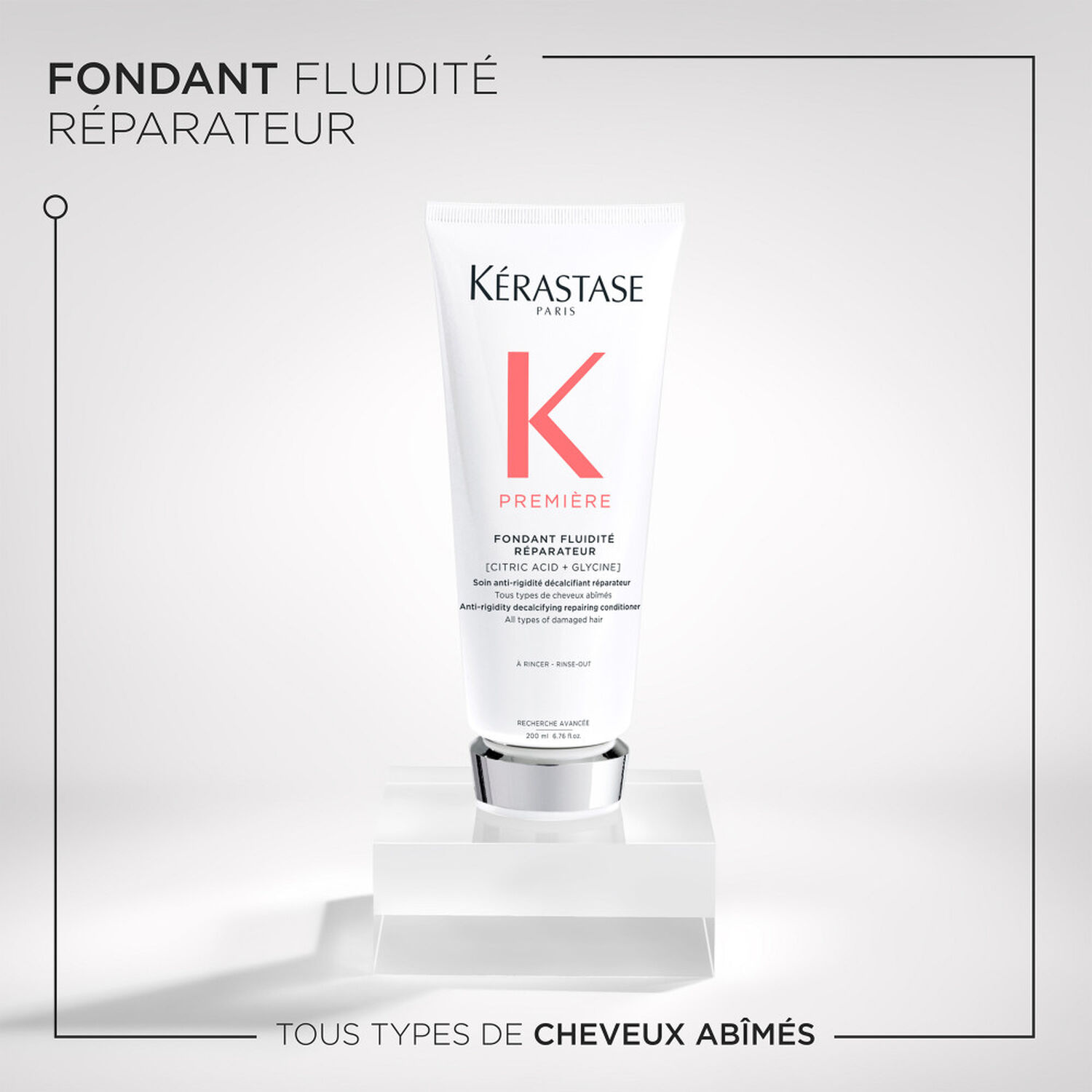 Premiere - Soin anti-rigidité décalcifiant réparateur pour cheveux abîmés 200 ml