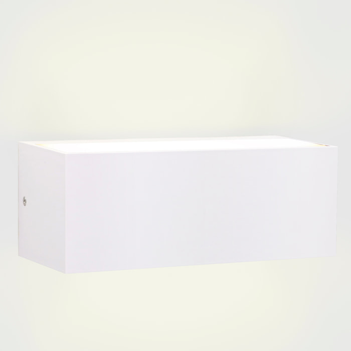 FORLIGHT Ara big aplique exterior de empotrable de pared  para bombilla E27 en color blanco