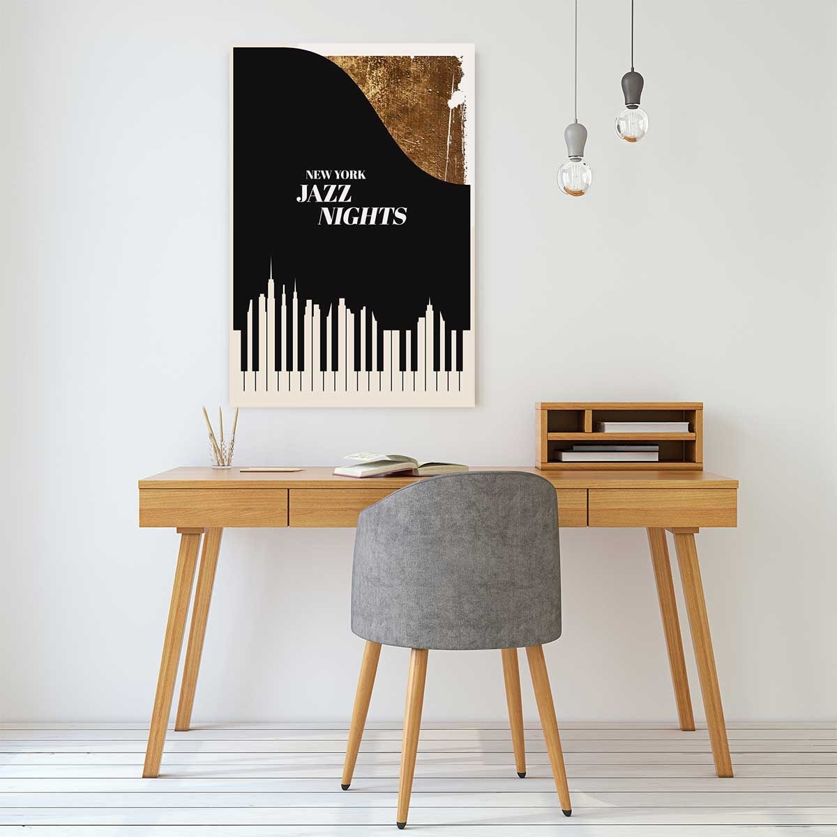 Tableau jazz night Toile imprimée