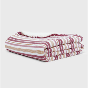 Manta sherpa Raya Calendula malva rosa