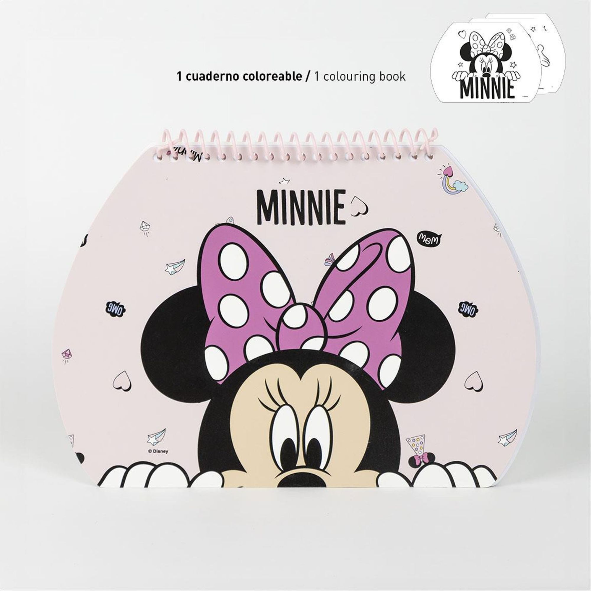 Set Papelería Coloreable Maletín Minnie