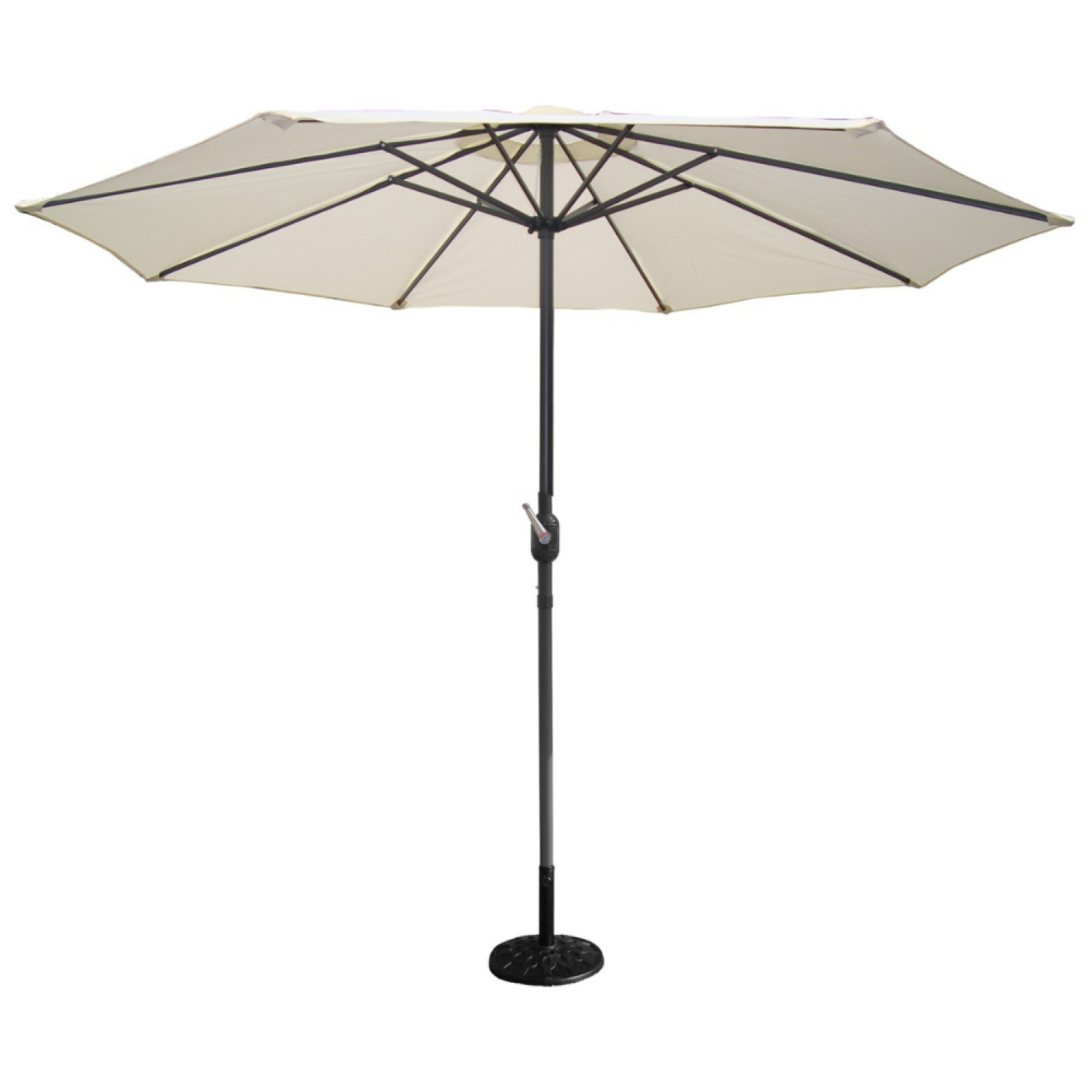 Parasol  ecru droit rond 2,7 x 2,7 m BISAG