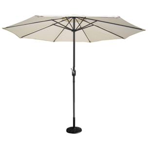 Parasol  ecru droit rond 2,7 x 2,7 m BISAG