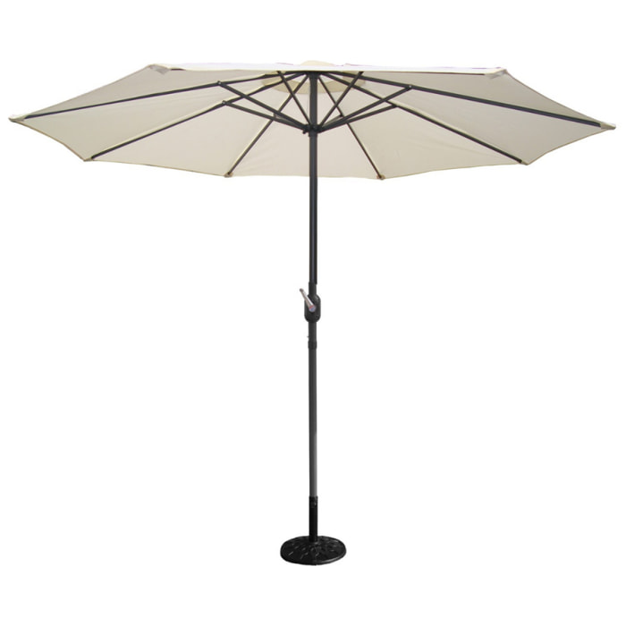 Parasol  ecru droit rond 2,7 x 2,7 m BISAG