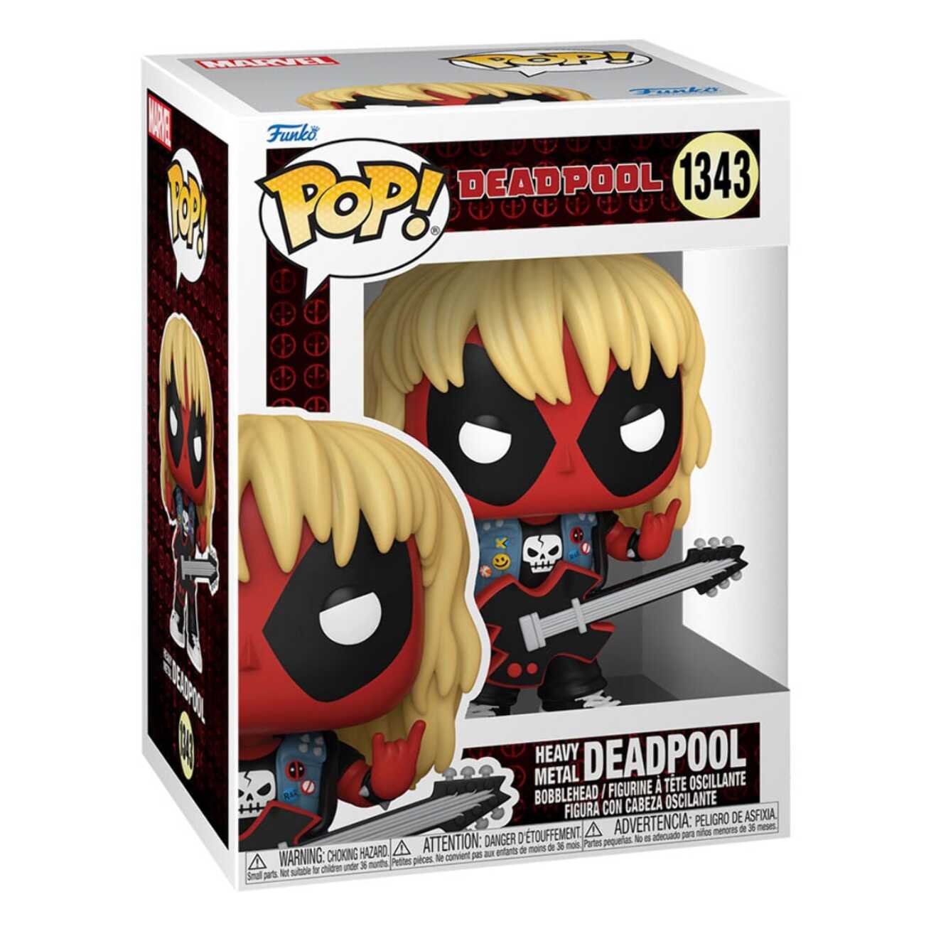 Deadpool Parodia Pop! Vinile Figura Metal Band 9 Cm Funko