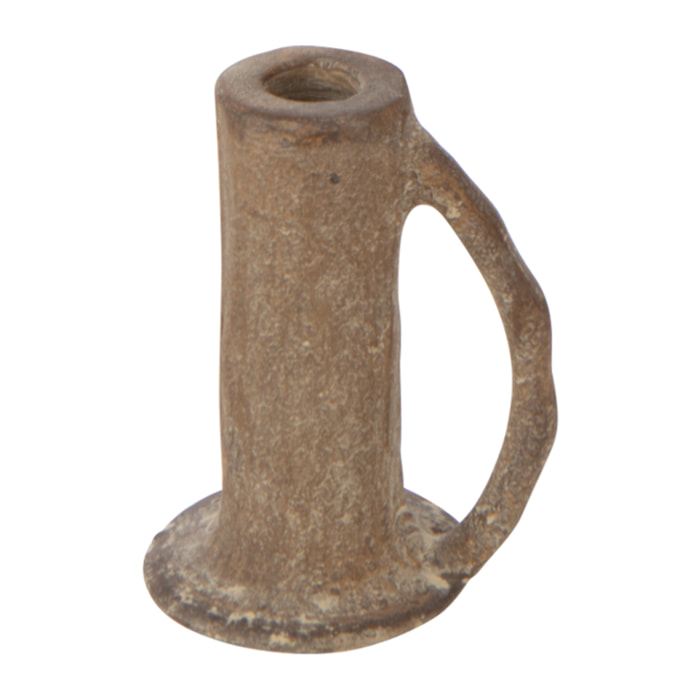 J-Line bougeoir - aluminium - brun
