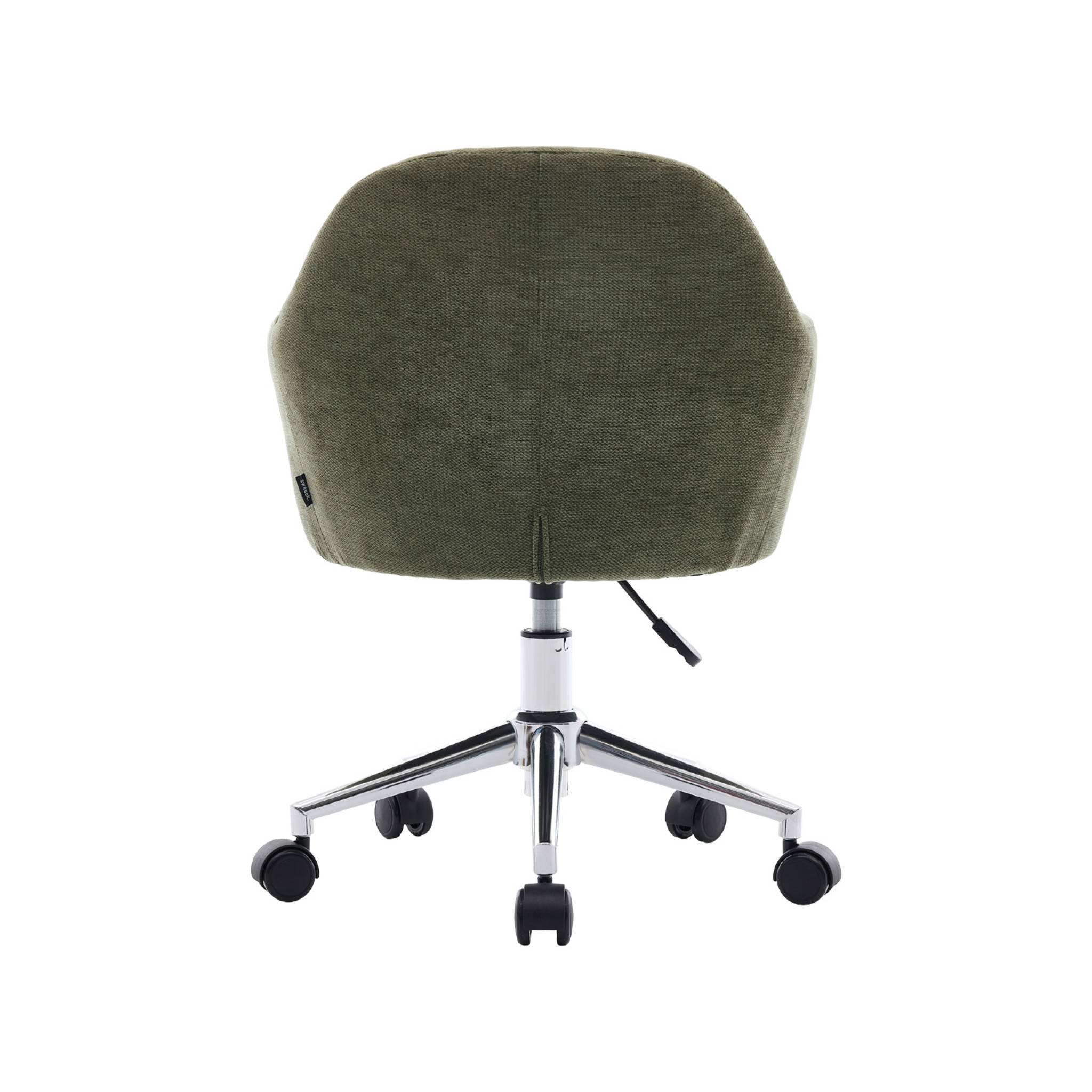 Chaise de bureau enfant à roulettes ajustable tissu chenille STAN KID