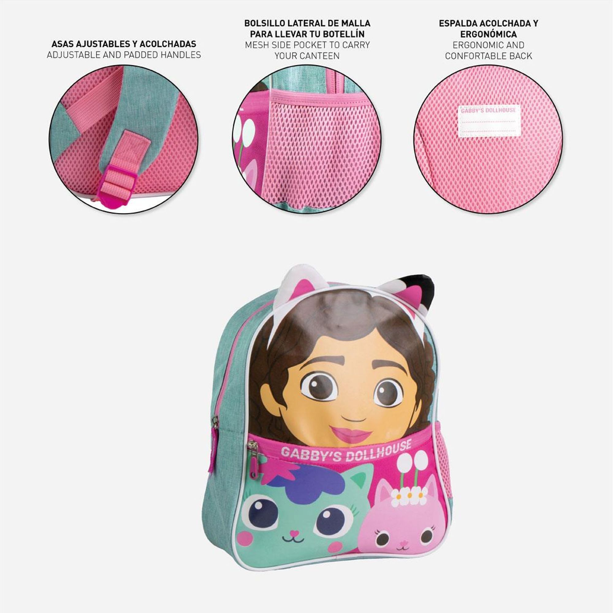 Mochila Infantil Escolar Gabby´S Dollhouse