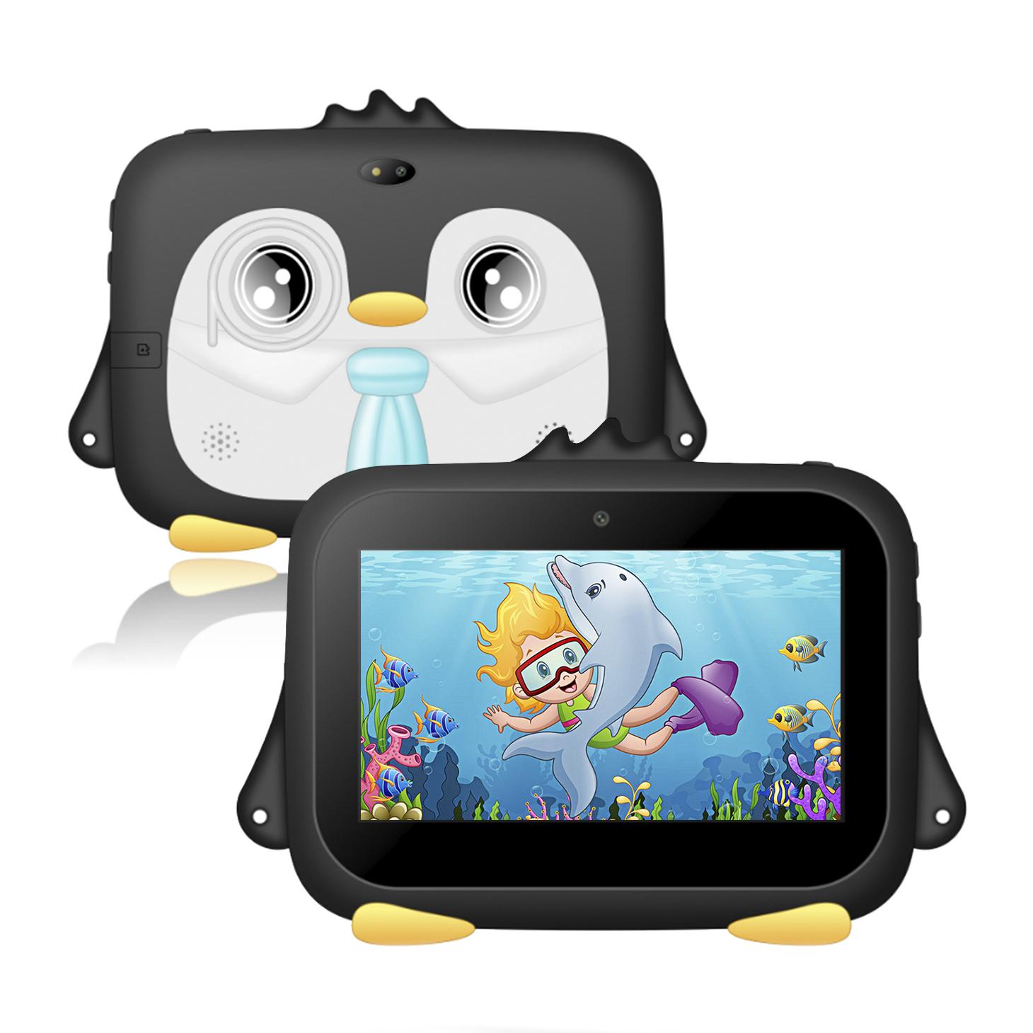 Tablet per bambini WiFi K716. Sistema operativo Android 7.0. Schermo 7'' 1024x600px. MTK 8321 Quad Core da 1,3 GHz, 1 GB di RAM + 8 GB. Doppia fotocamera.