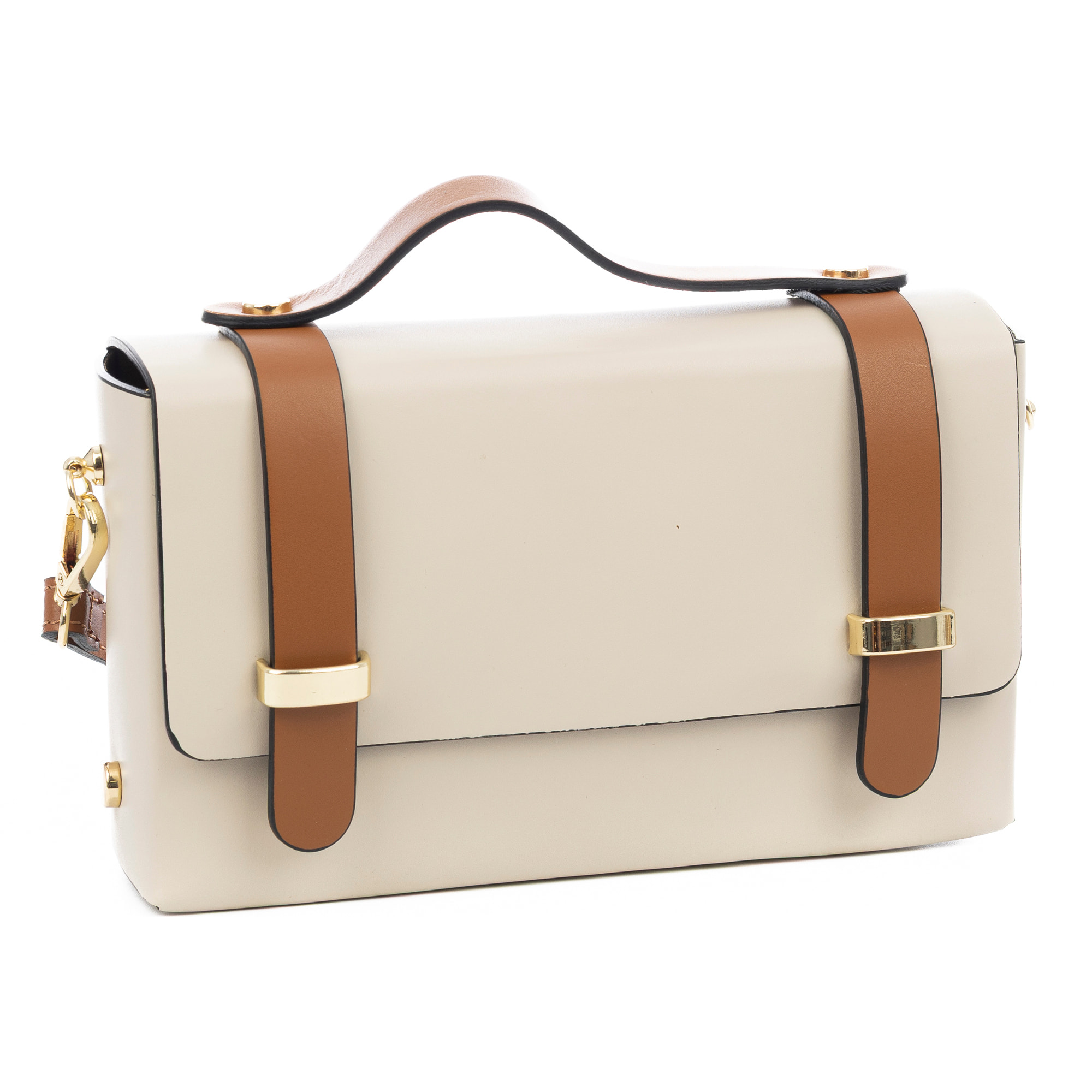 Bernareggio Bolso bandolera Mujer. Piel auténtica Ruga.