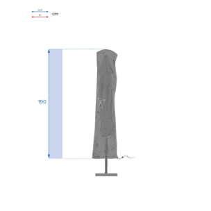 Housse de protection "Hambo" pour parasol droit 190x50x50cm en polyester
