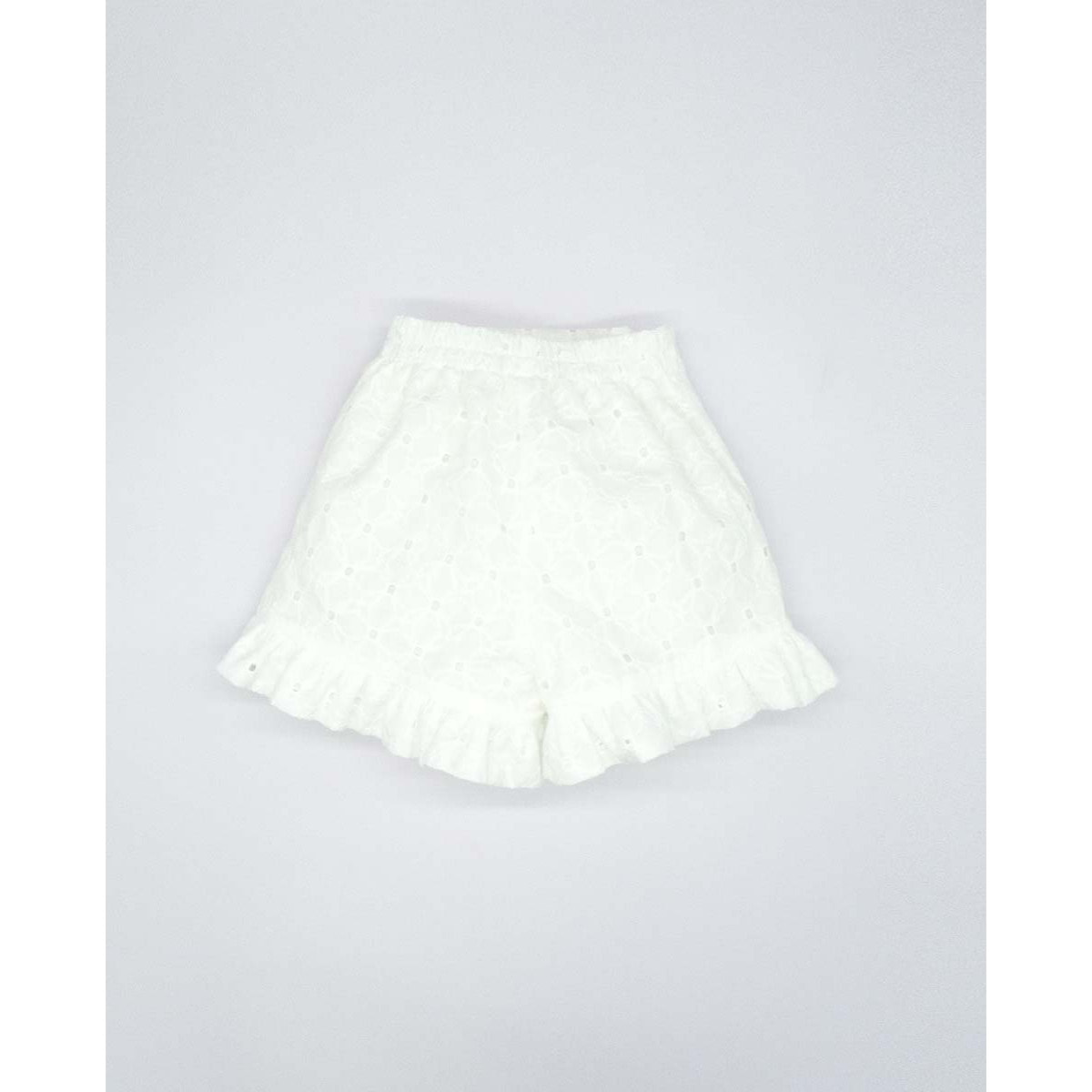 SHORT PAREO CON NUDO BORDADO BLANCO